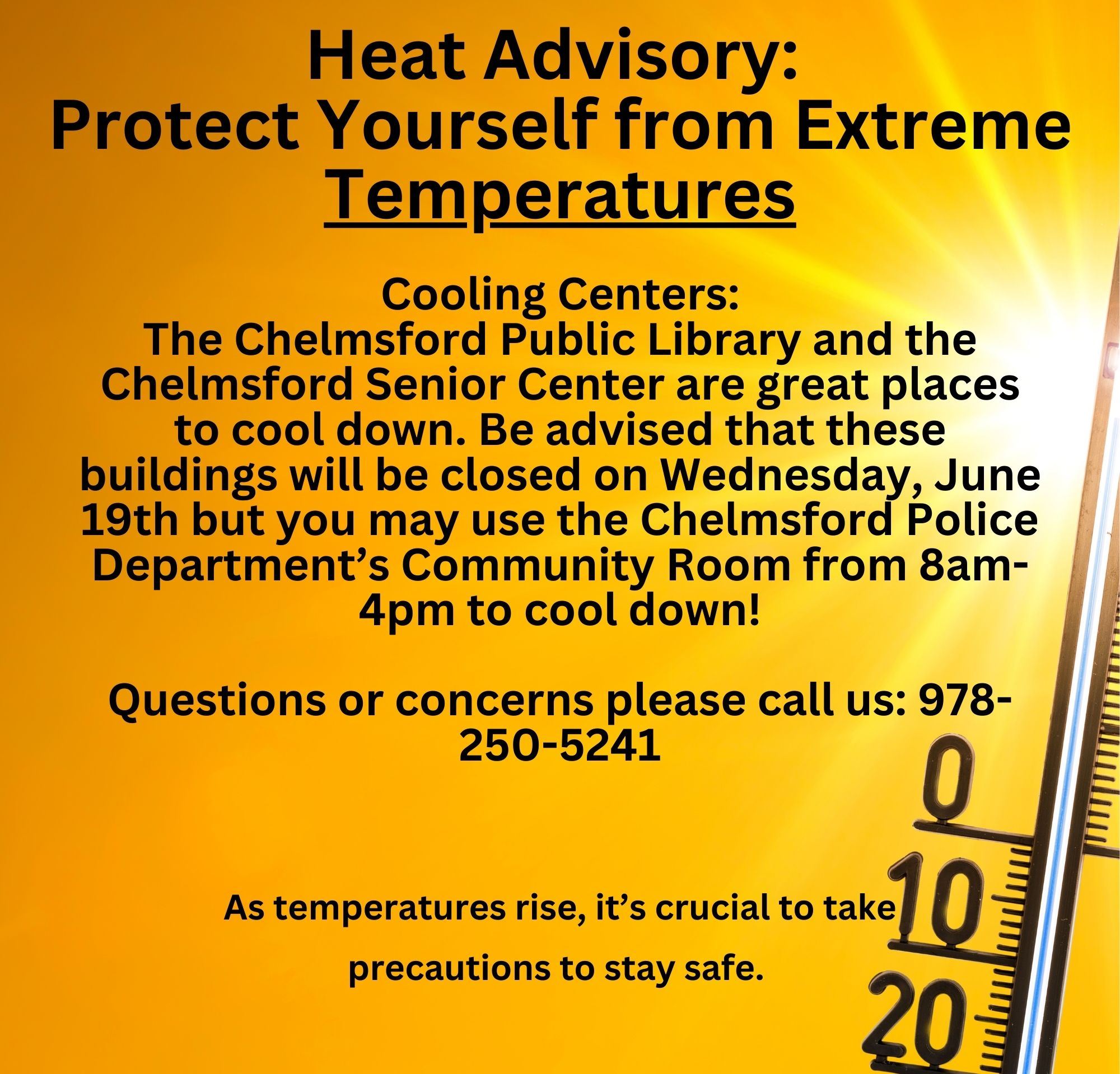 Heat advisory newsflash