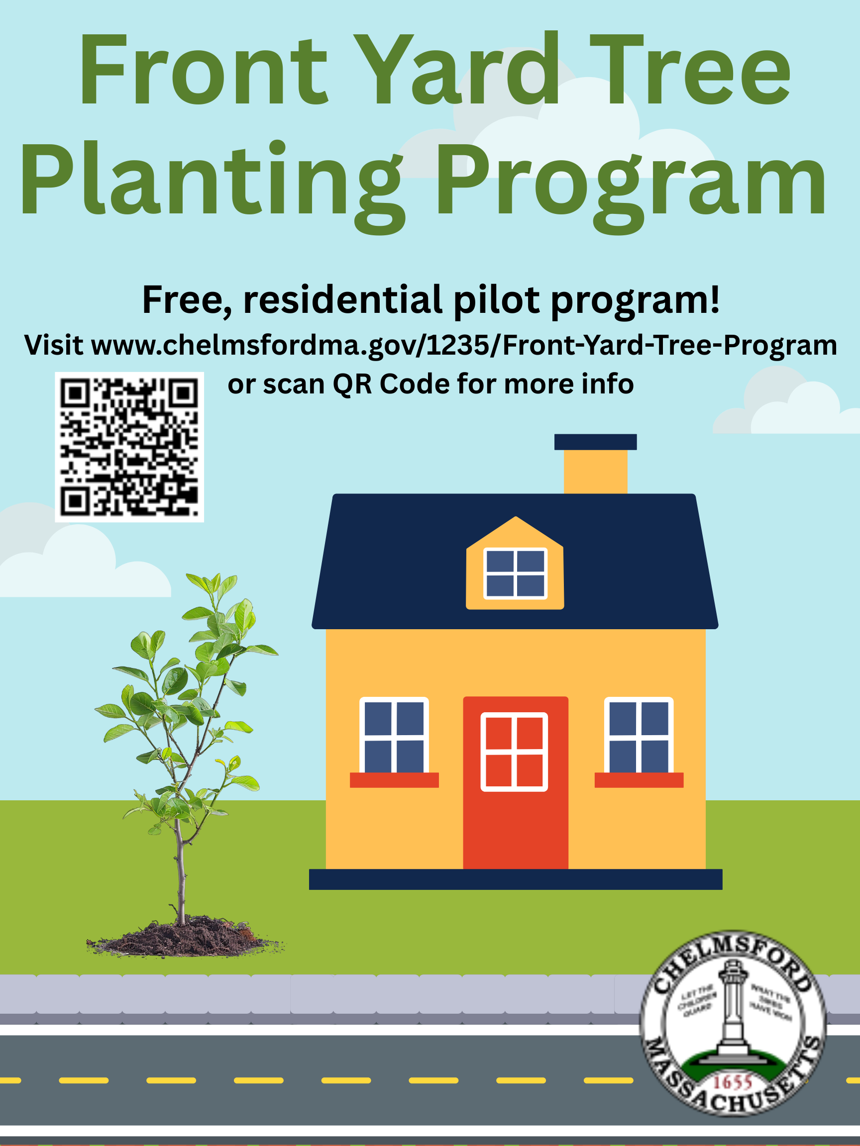 Front Yard Tee - QR and website