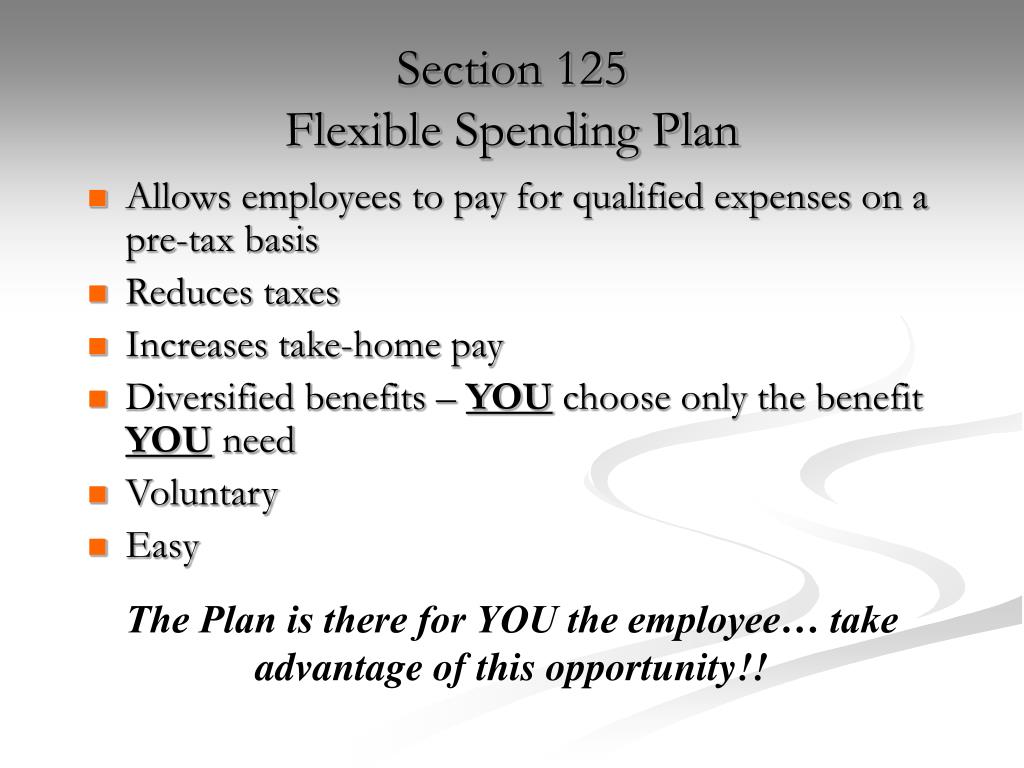 Section 125 Flexible Spending Plan